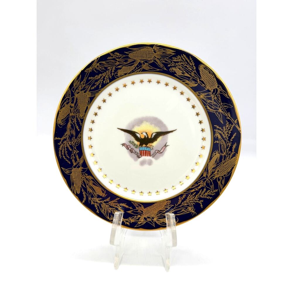 Woodmere China White House Dessert Collection Lmtd Ed Pres Benjamin Harrison
